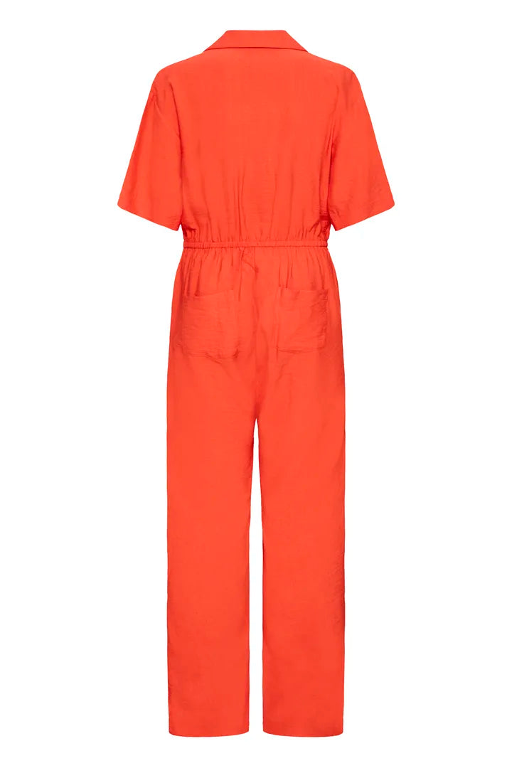 Zima Jumpsuit (Fiery Red)