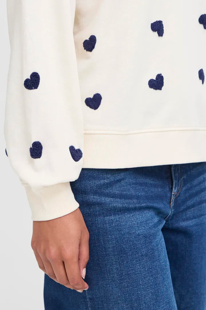 Sura Sweatshirt (Cream/Patriot Blue)