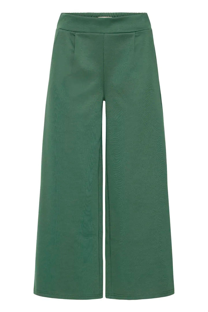 Kate Cropped Wide Leg Pants (Pineneedle)