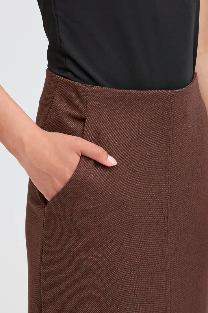 Ramona Ankle Skirt (Coffee Bean)
