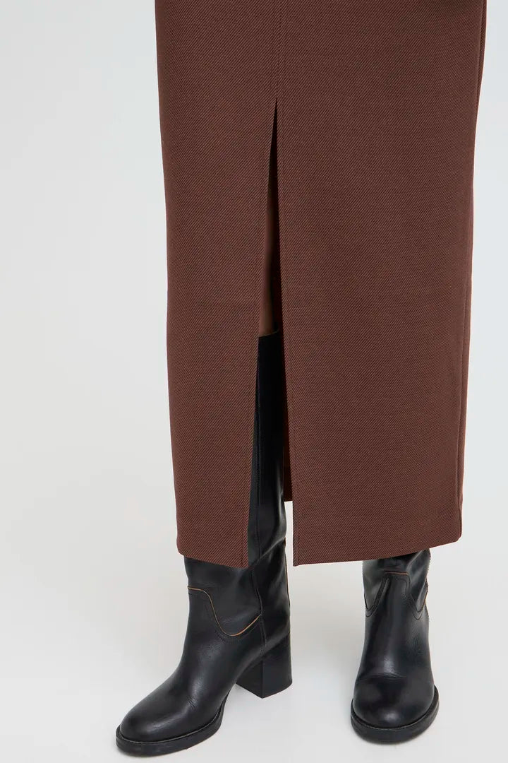Ramona Ankle Skirt (Coffee Bean)