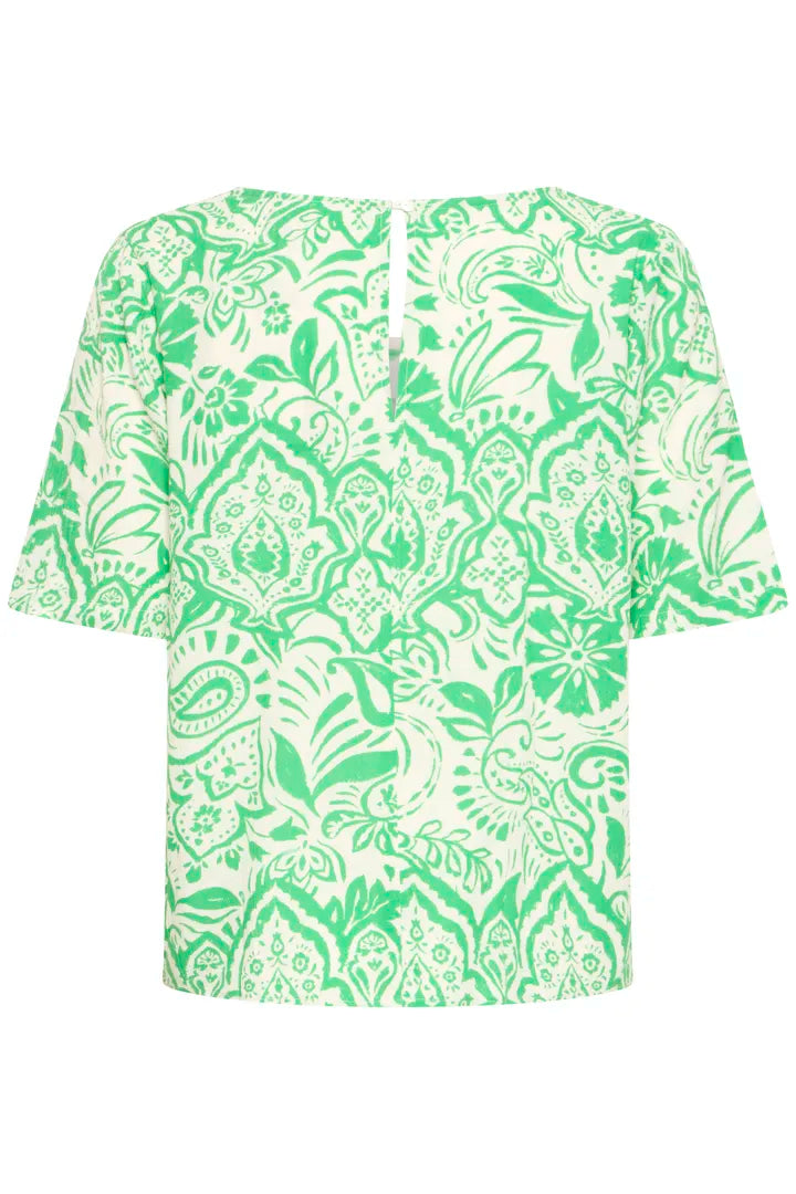 Becci V-Neck Top (Green)