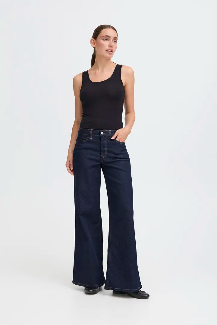 Imogen Wide Leg Jeans (Authentic Blue/Leg 30")