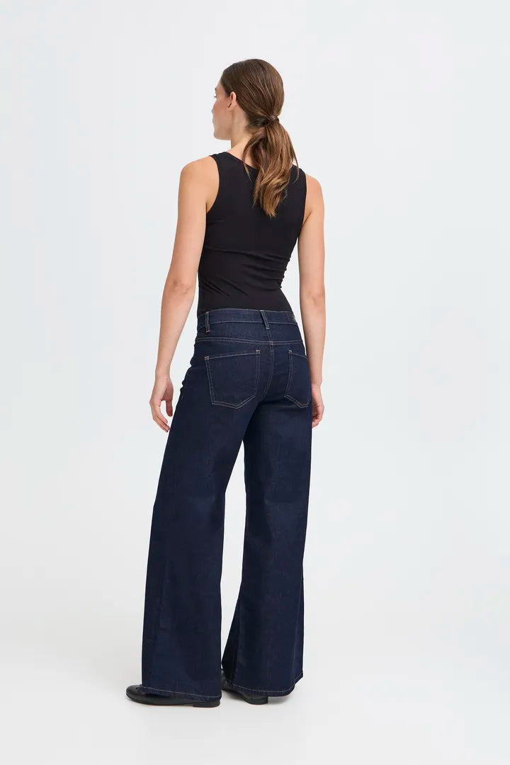 Imogen Wide Leg Jeans (Authentic Blue/Leg 32")