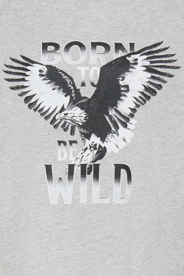 Helly T-Shirt (Light Grey Melange)
