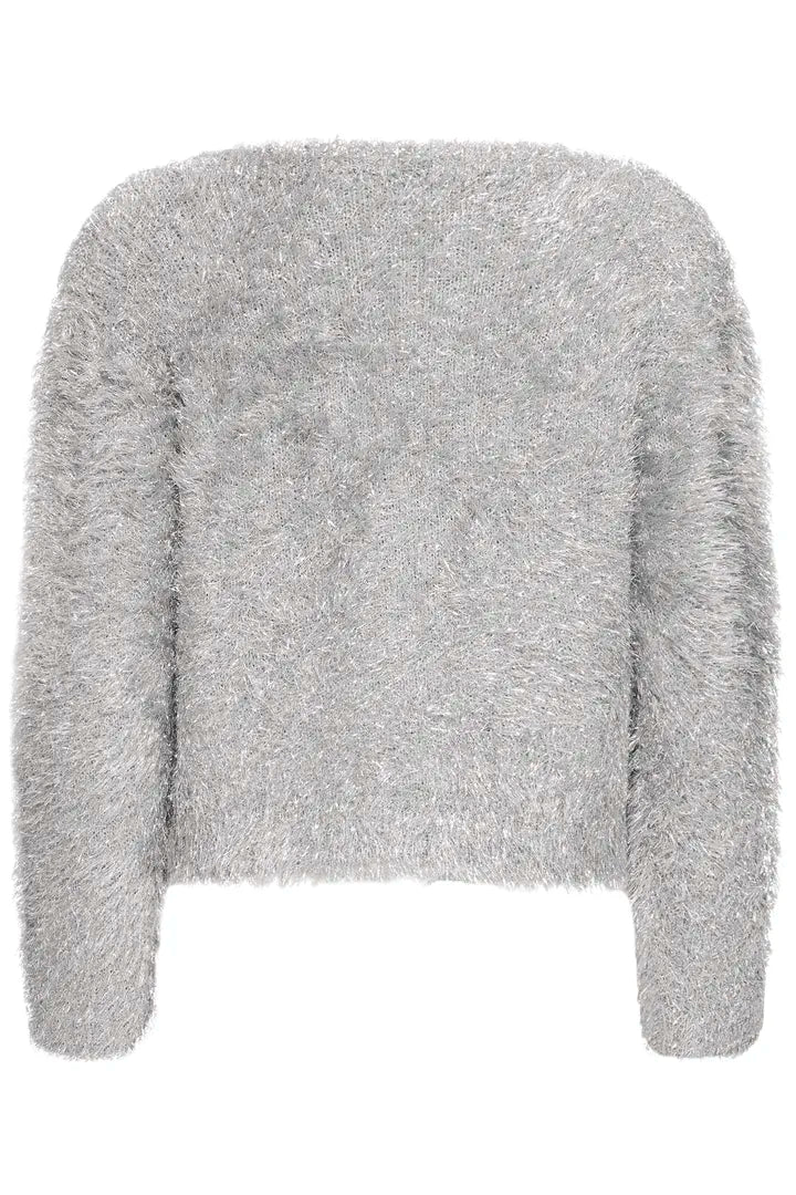 Liz Faux Fur Jumper (Silver)