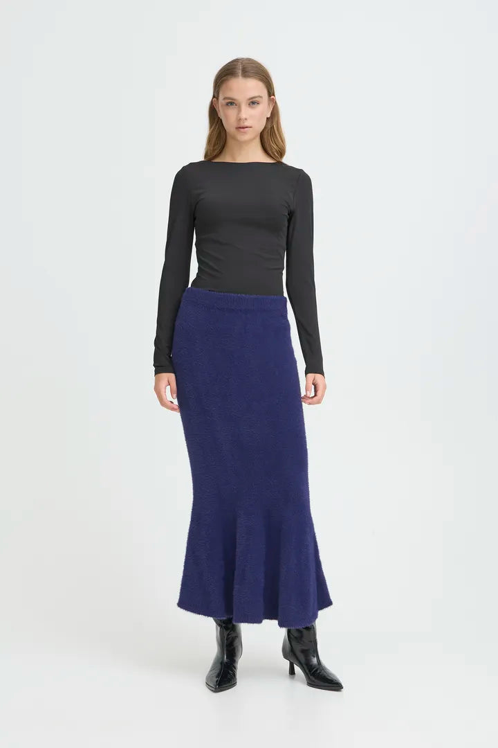 Brona A-Line Skirt (Patriot Blue)