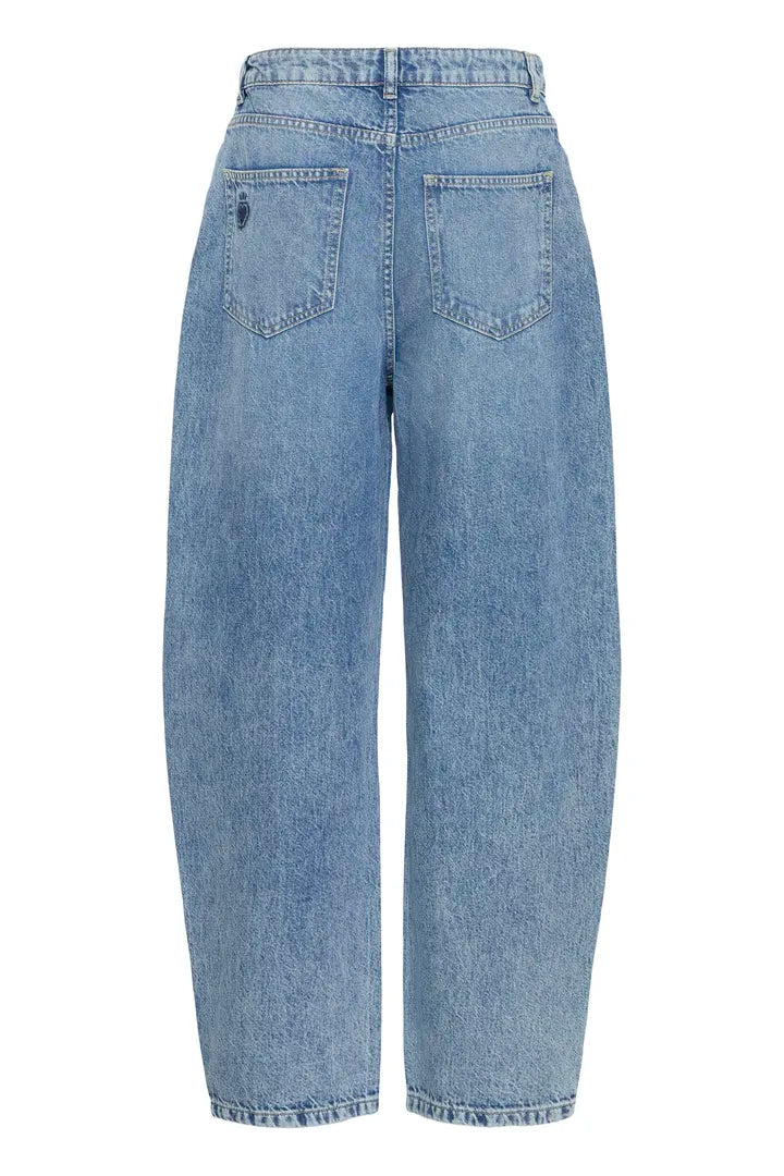 Baven Barrel Leg Jeans (Medium Blue)