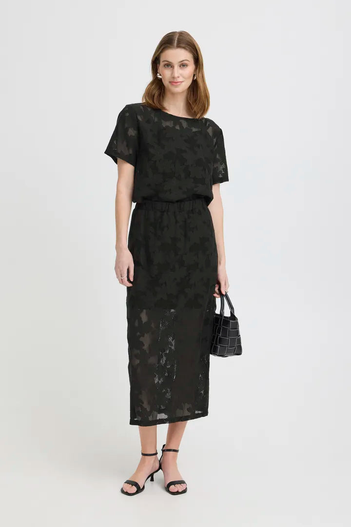 Ania Ankle Skirt (Black)