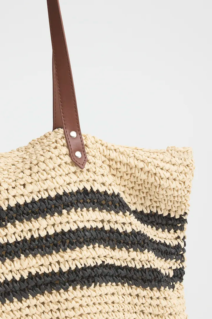Tilde Holdall Shoulder Bag (Natural/Black)