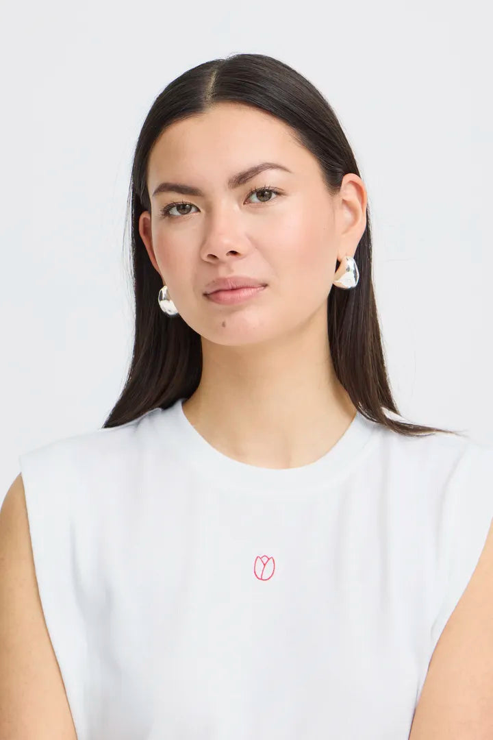 Zena Sleeveless Top (Cloud Dancer)