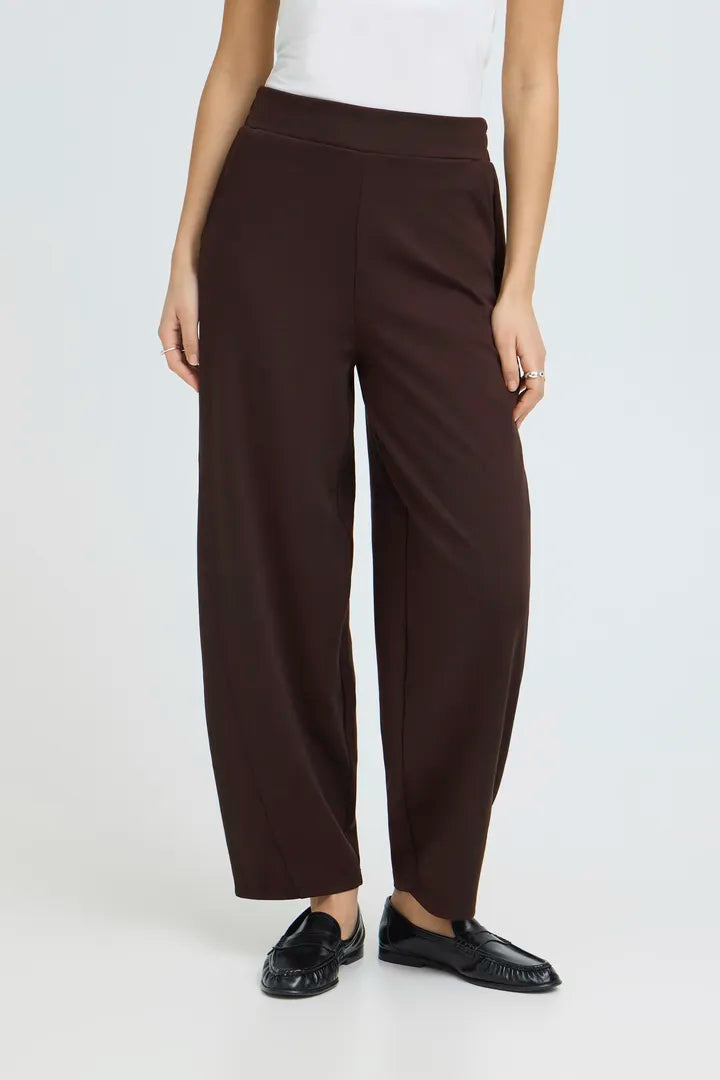 Kate Barrel Leg Pants (Chocolate Torte)