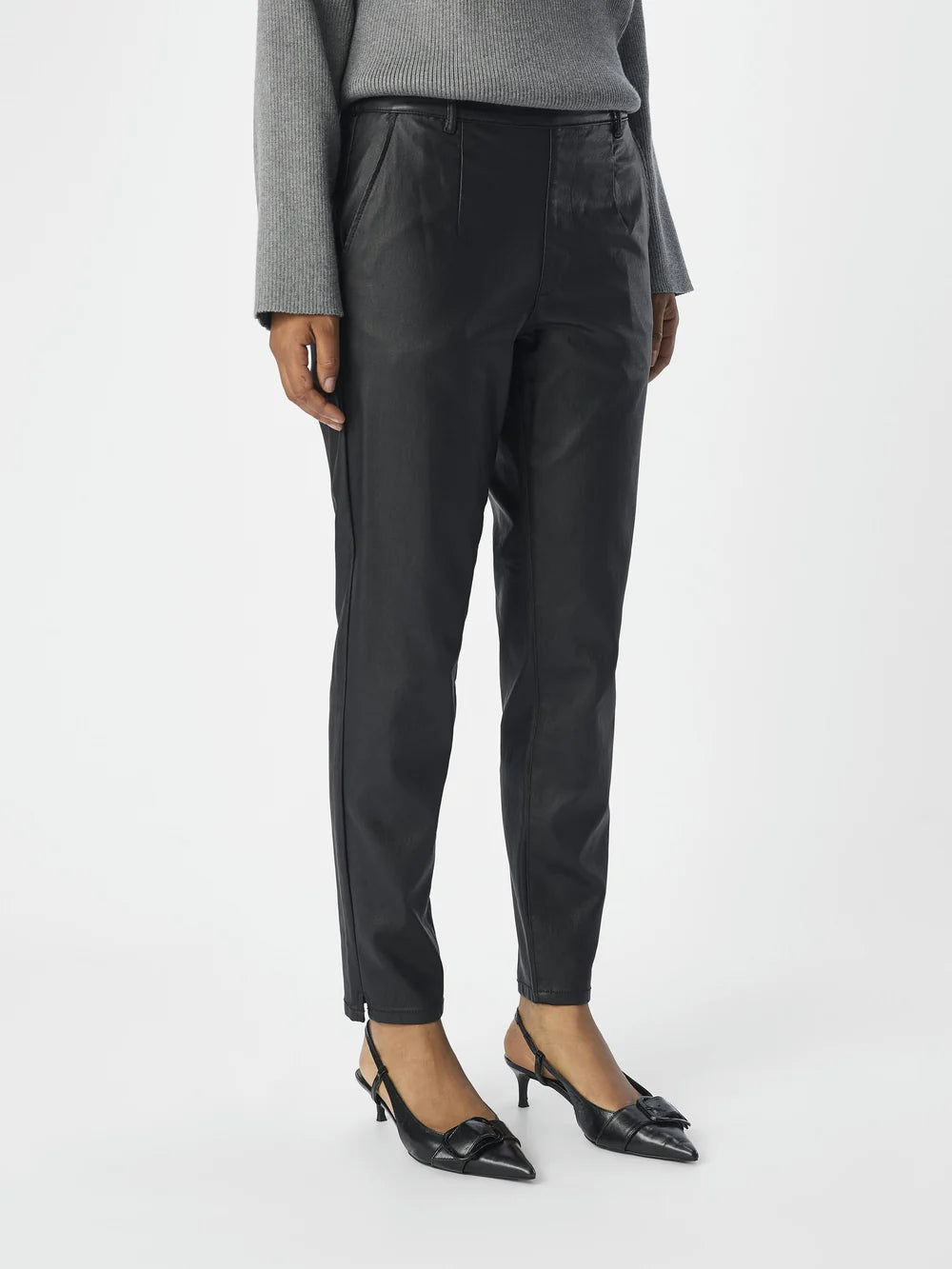 Lisa Coated Pants (Black)