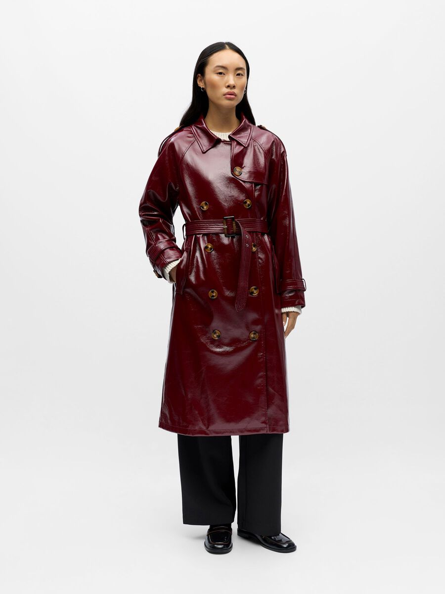 Jeri Trench Coat (Cabernet)