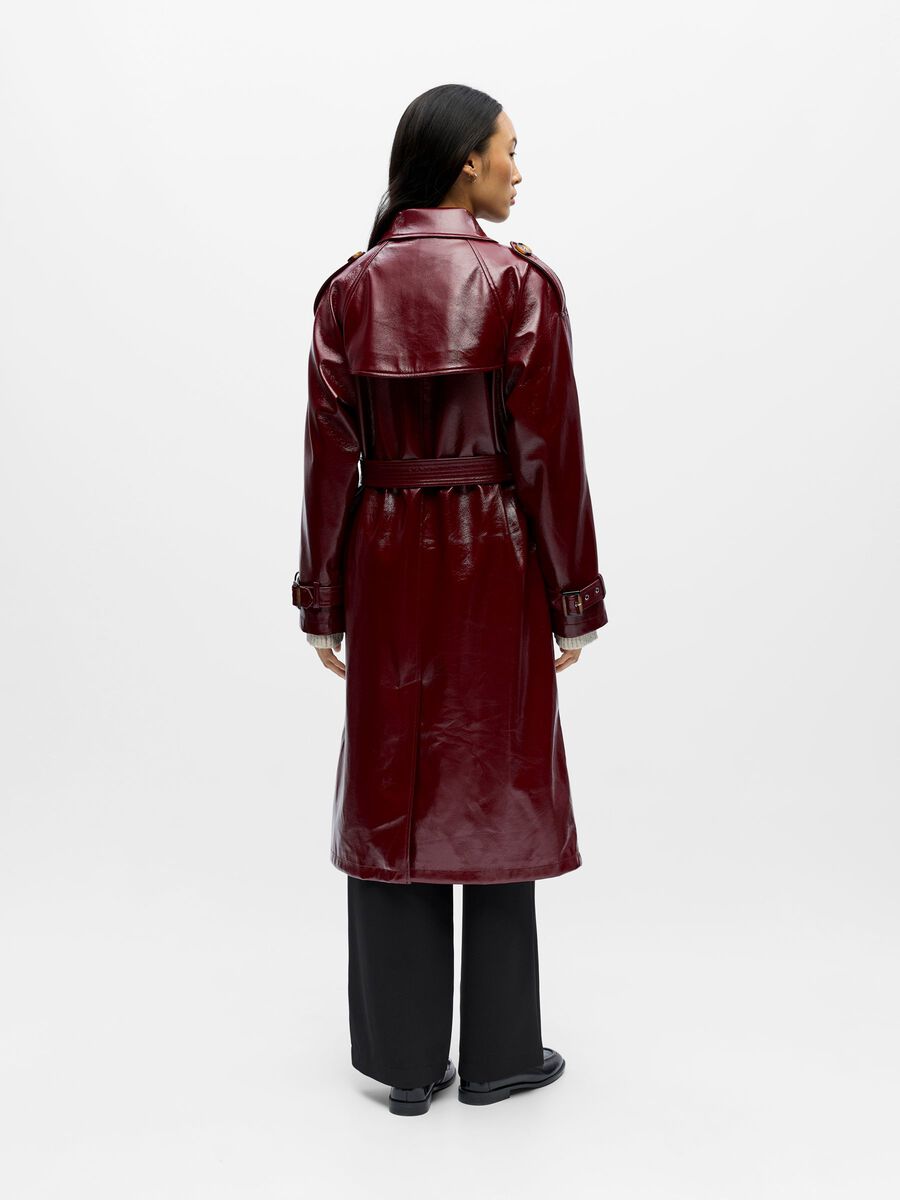 Jeri Trench Coat (Cabernet)