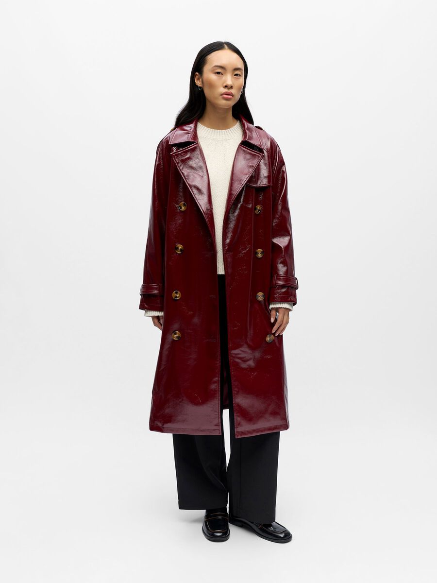 Jeri Trench Coat (Cabernet)
