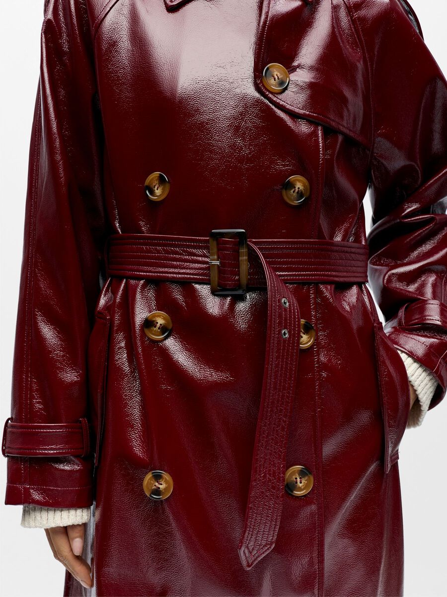 Jeri Trench Coat (Cabernet)