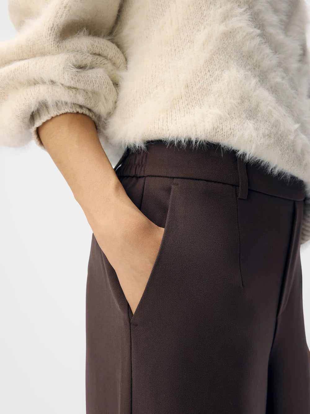 Lissey Wide Leg Pants (Seal Brown)