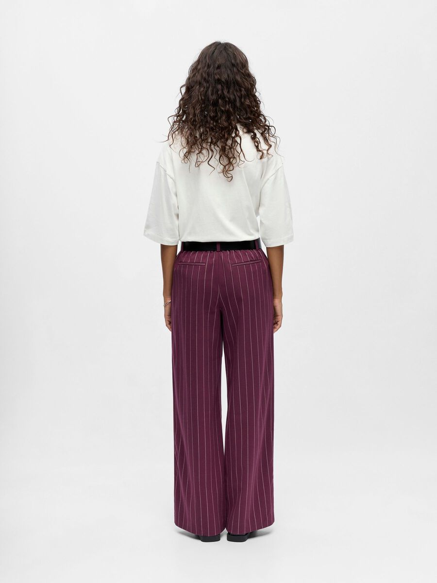 Aria Wide Leg Pants (Mauve Wine/Pink Lady)