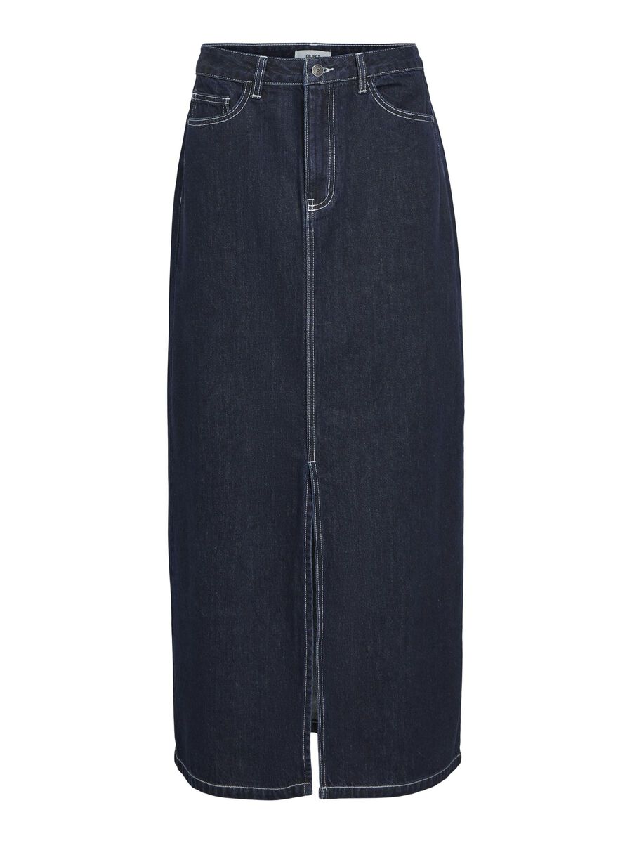 Lea Denim Maxi Skirt (Dark Blue Denim)