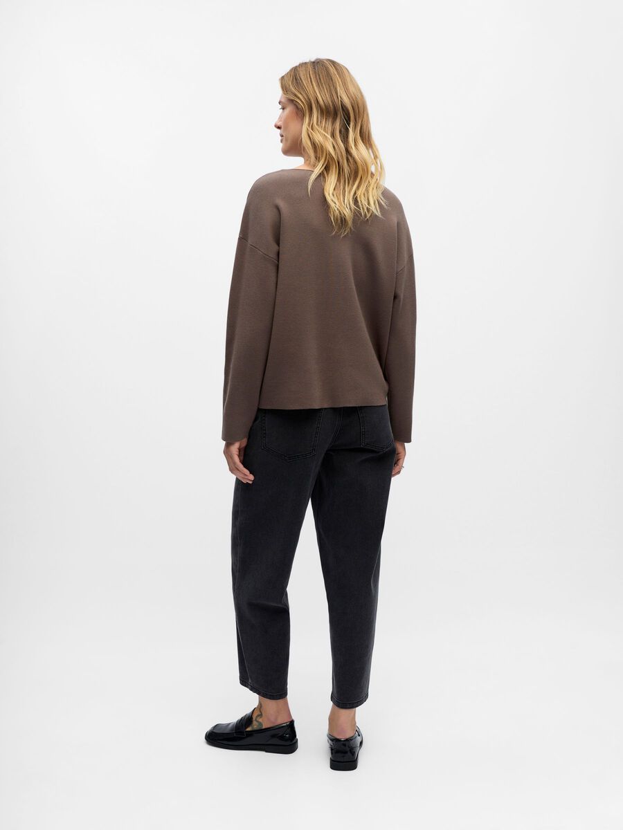 Rayna V-Neck Jumper (Morel)