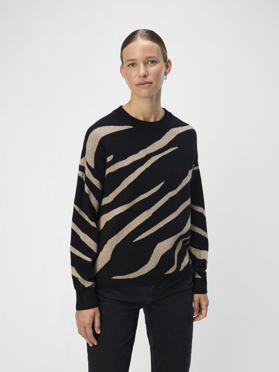 Reign Knit Jumper (Black/Desert Taupe)