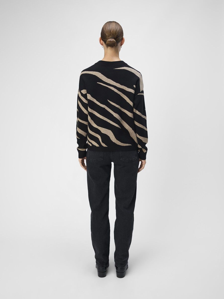 Reign Knit Jumper (Black/Desert Taupe)