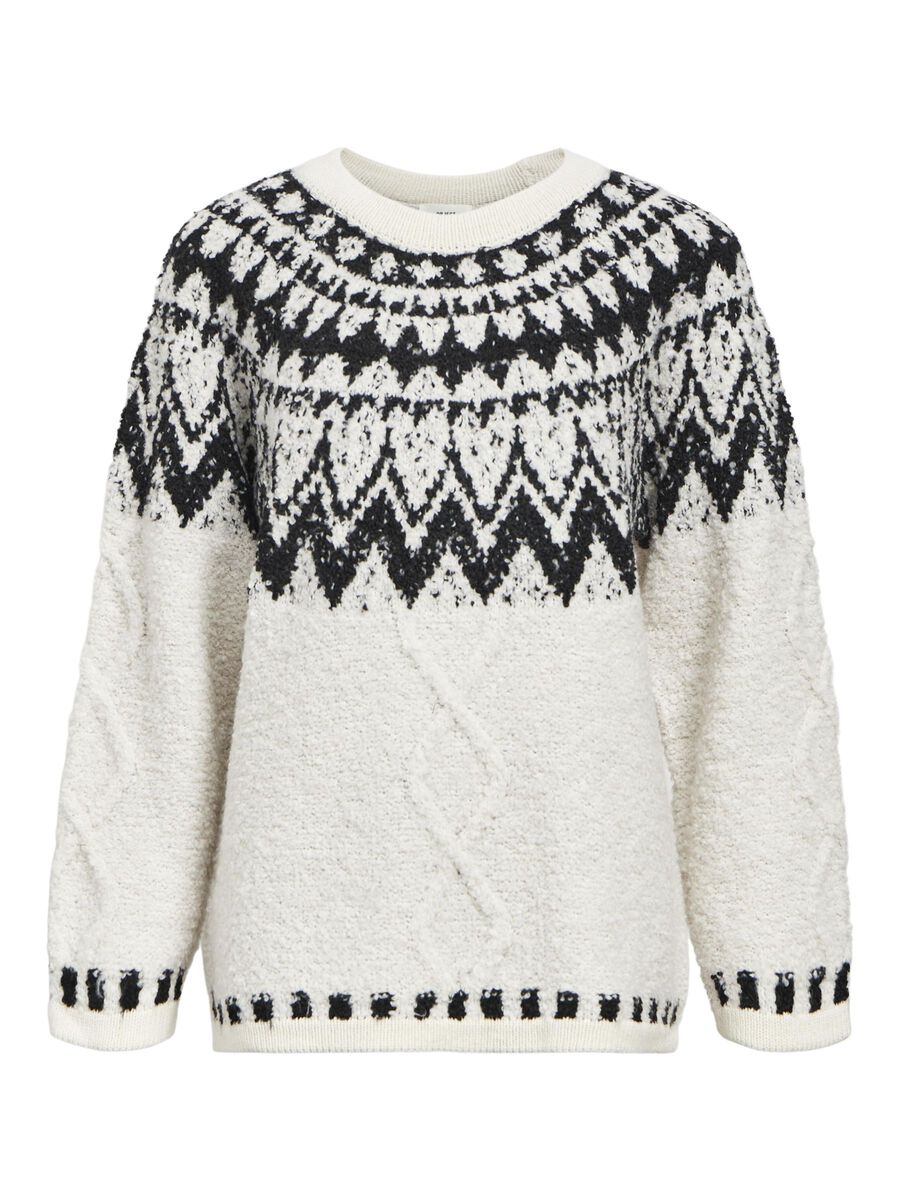 Tola Knit Jumper (White Sand/Black)