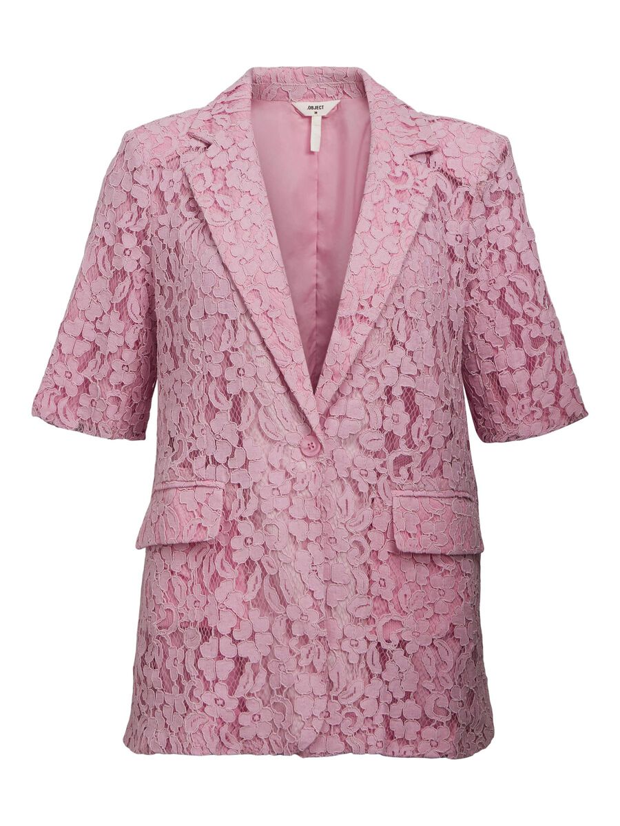 Clarisa Lace Blazer (Pink Frosting)