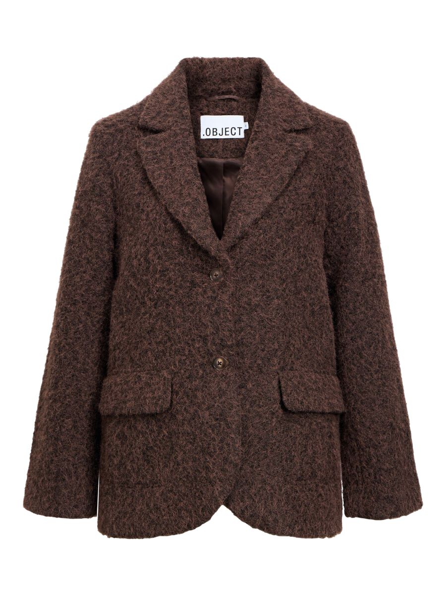 Celina Blazer Jacket (Seal Brown/Black Mela)