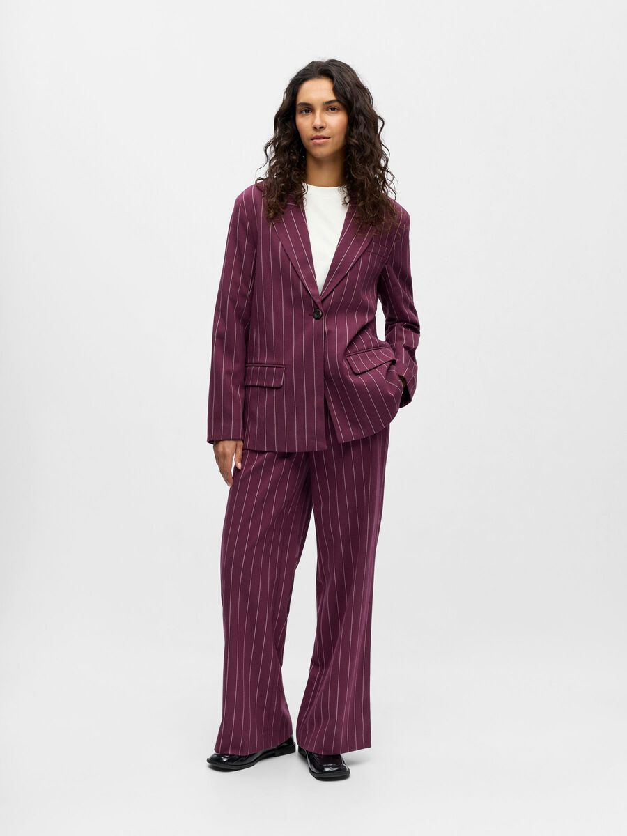 Aria Wide Leg Pants (Mauve Wine/Pink Lady)
