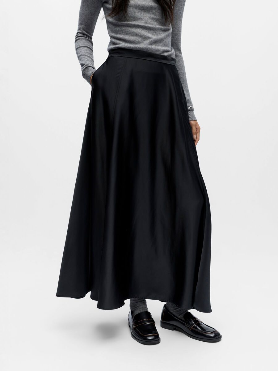 Grace Maxi Skirt (Black)