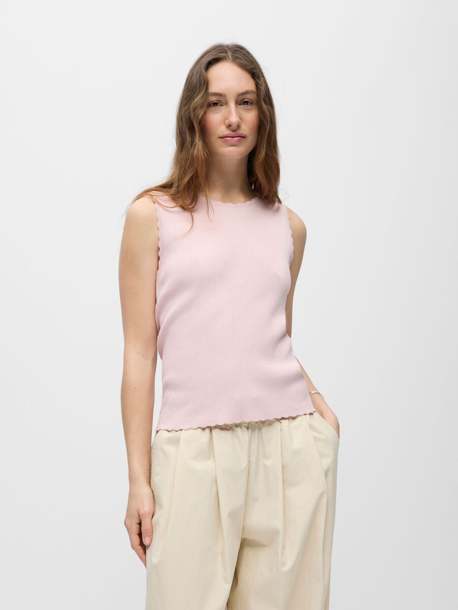 Kelly Sleeveless Top (Pink)