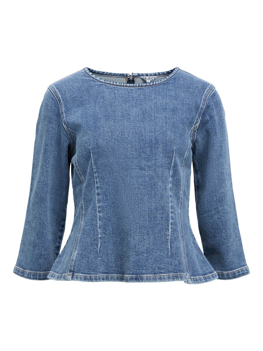 Sara Denim Top (Medium Blue)
