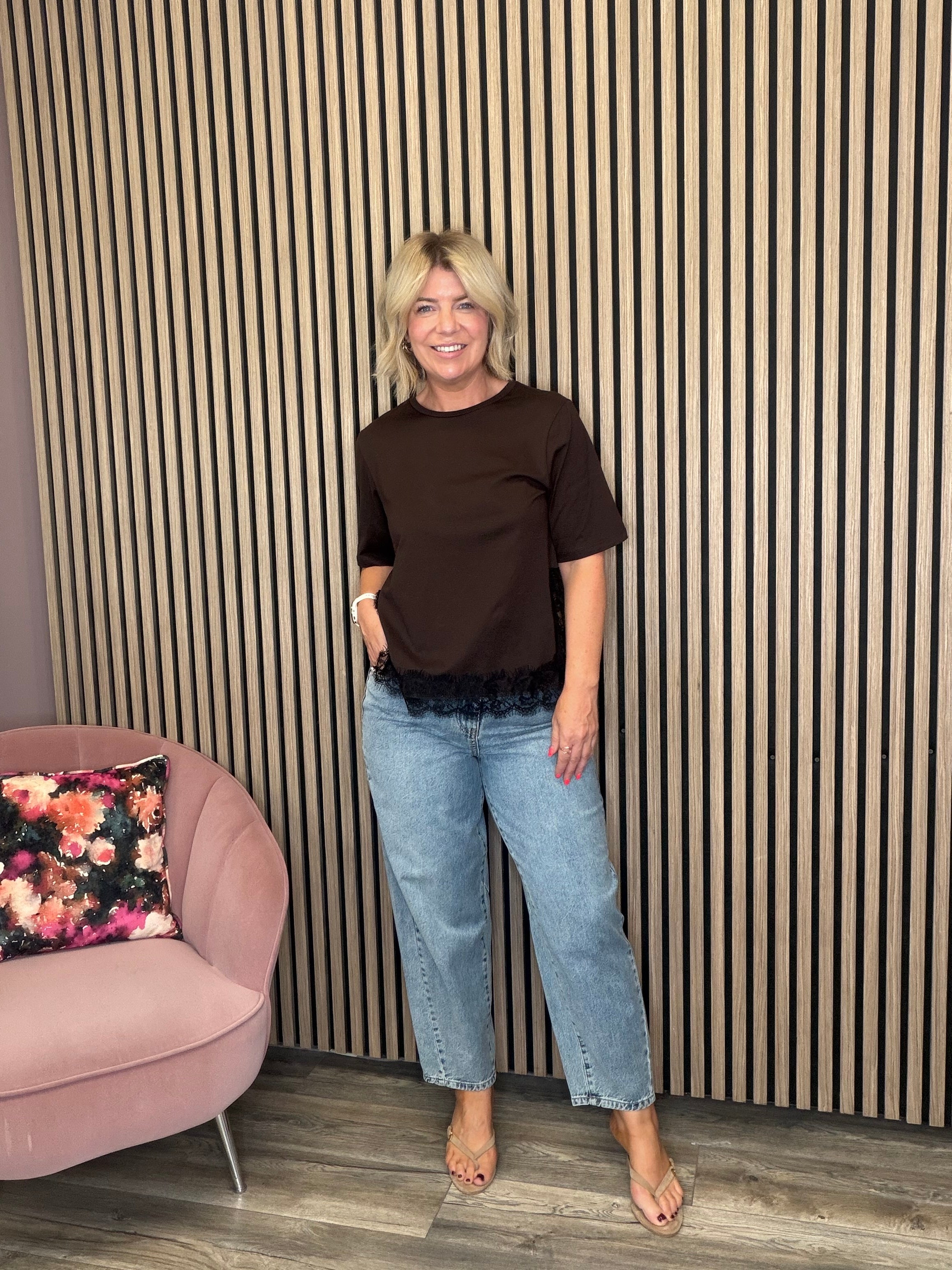 Zoe Barrel Leg Jeans (Light Blue)