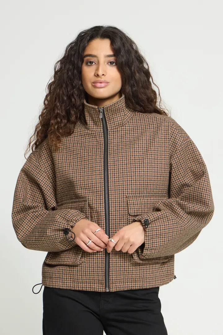 Solange Jacket (Brown Check)