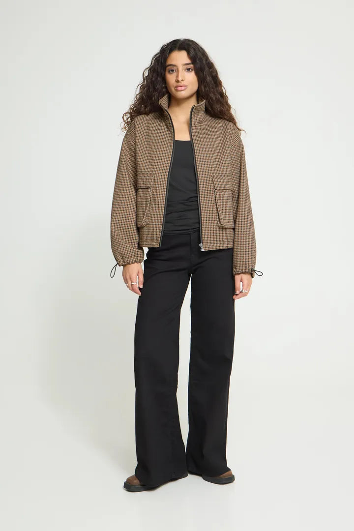 Solange Jacket (Brown Check)