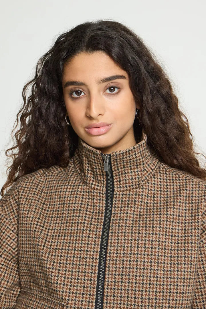 Solange Jacket (Brown Check)