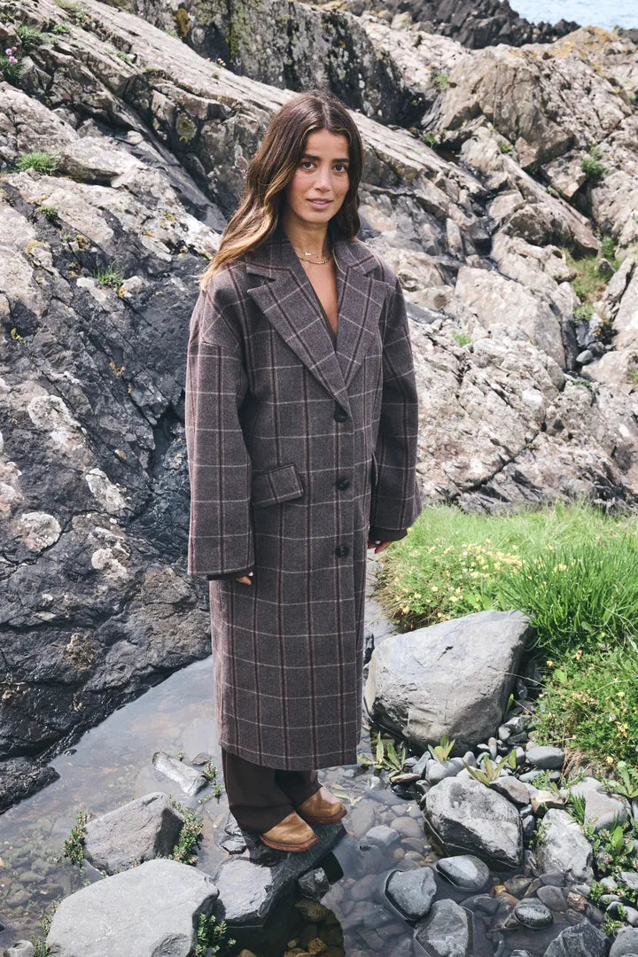 Emily Coat (Brown Check)