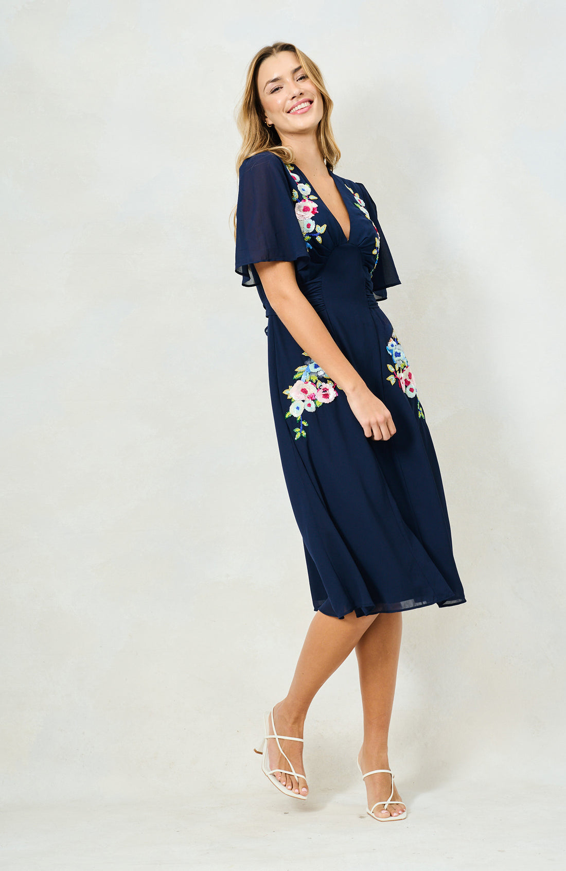 The Zaynab Midi Dress (Navy)