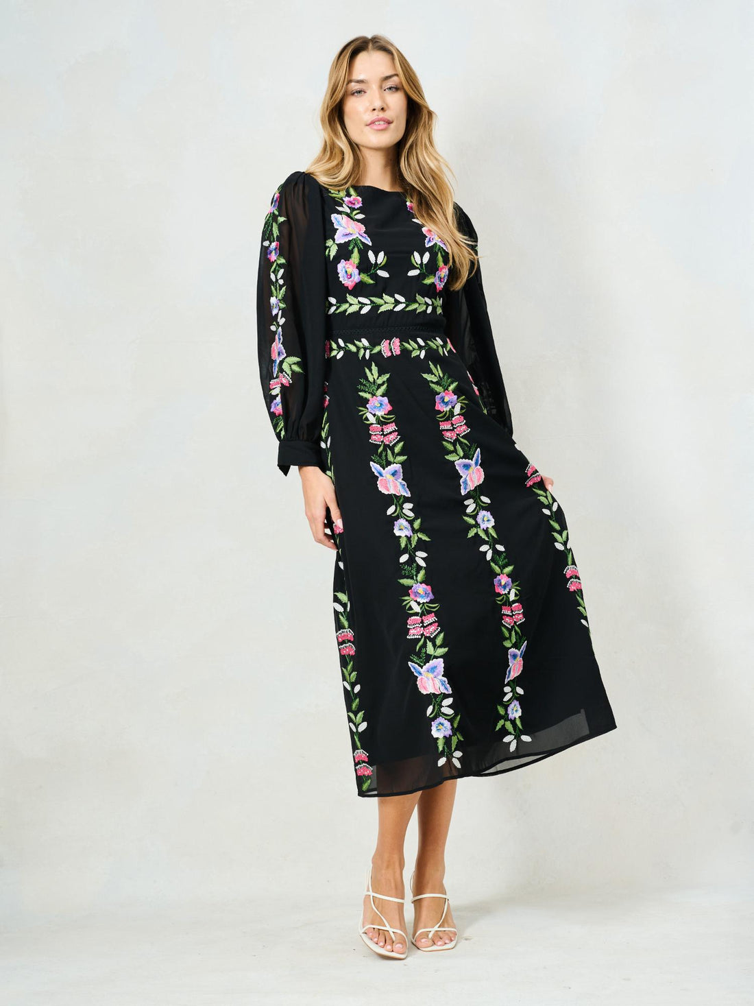 The Beth Midi Dress (Black)