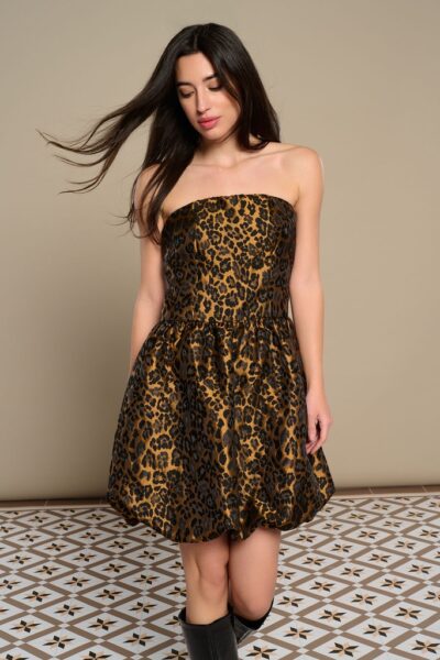 Giacinta Mini Dress (Gold/Black)