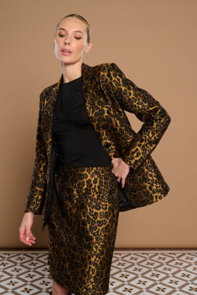 Chiara Blazer (Gold/Black)