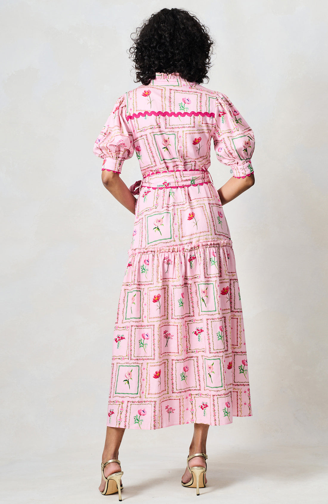 The Fern Midi Dress (Pink)