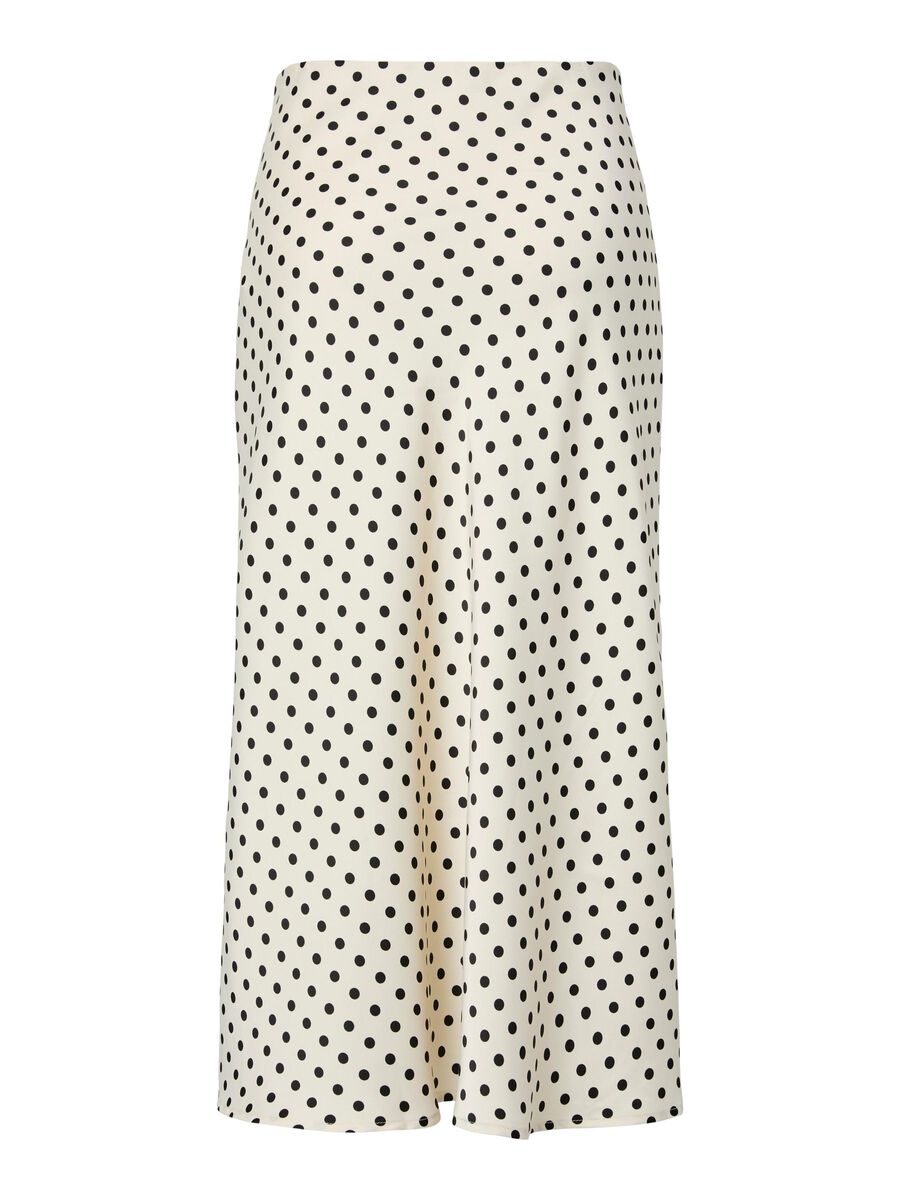 Pella Midi Skirt (Birch/Black Dot)