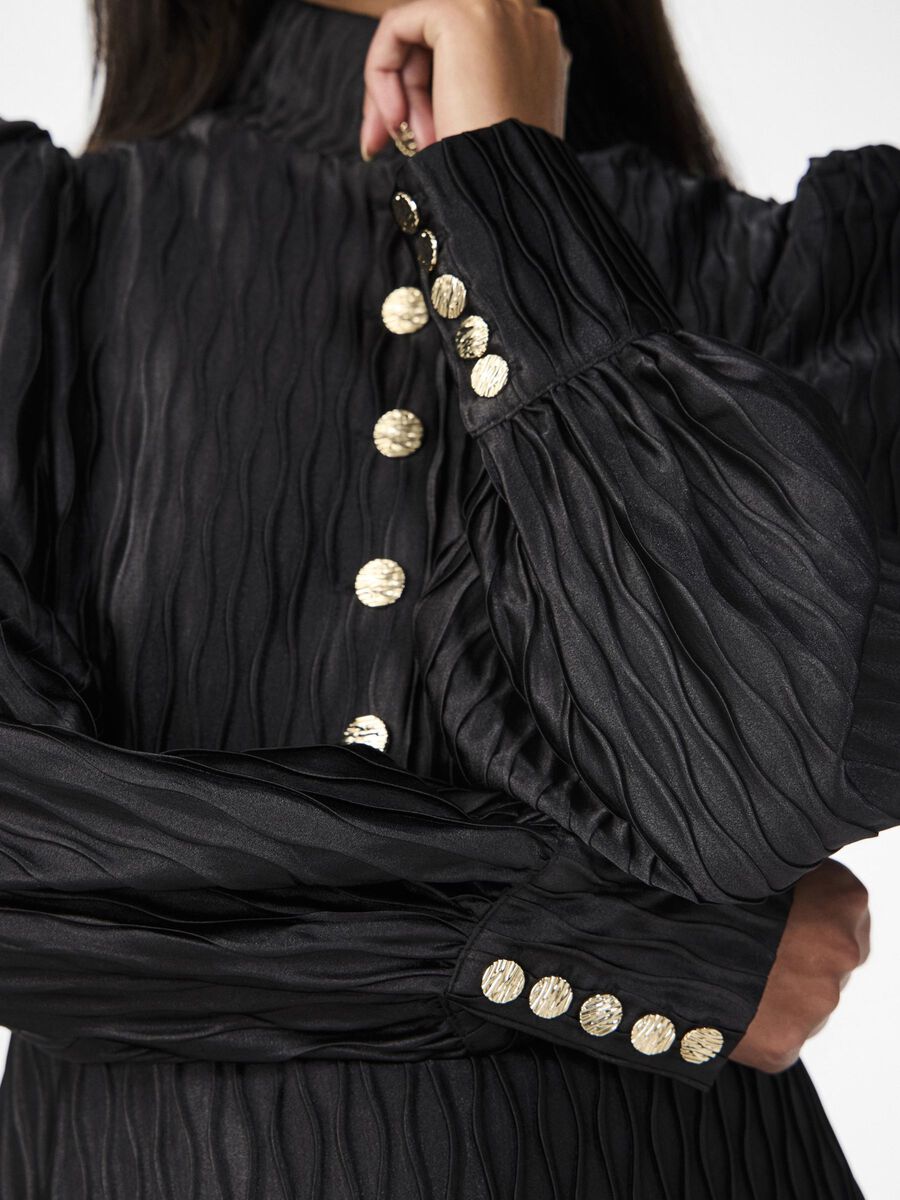 Rosa Jacquard Dress (Black)