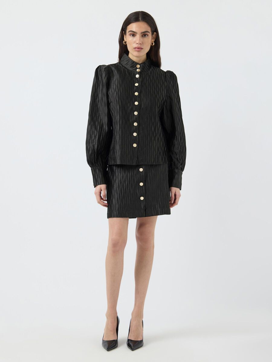 Rylan Jacquard Shirt (Black)