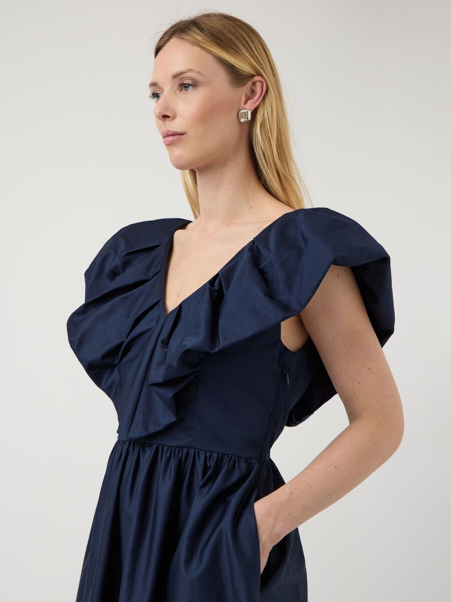 Sara Midi Dress (Navy)