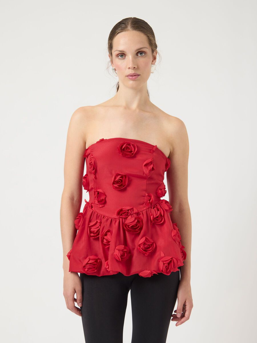Tila Bandeau Top (Jester Red)