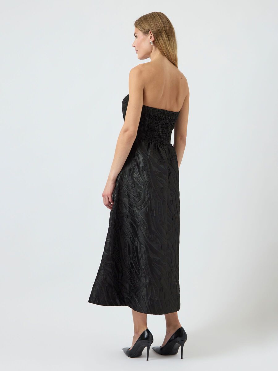 Tello Tube Midi Dress (Black)
